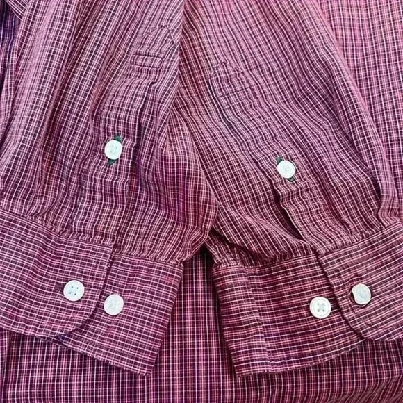 MENS TOMMY HILFIGER DRESS SHIRT PLAID LONG‎ SLEEVE BUTTON DOWN COLLAR SIZE XXL - Picture 5 of 6